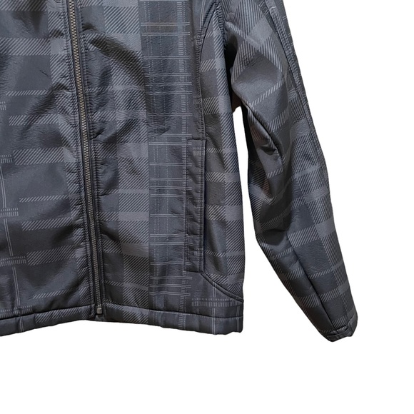 ZeroXposur Plaid Checkered Fleece Lined jacket Black Grey Men’s Size Small - Picture 4 of 7